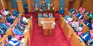 Uasin Gishu County Assembly sitting.