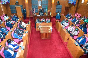 Uasin Gishu County Assembly sitting.