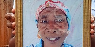 A photo of Julia Gathoni 88, who was killed in her home in Mukurwe-ini, Nyeri County. 