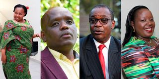 Millicent Omanga, Denis Itumbi, Evans Kidero and Bishop Margaret Wanjiru cas