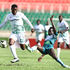 Gor Mahia striker Benson Omalla (left) vies with KCB midfielder Apollo Otieno 
