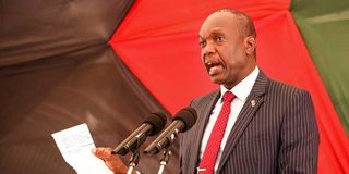 Jubilee Party Secretary-General Jeremiah Kioni