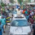 Azimio Leader Raila Odinga leading the "People's Baraza" in Nakuru Town