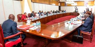 ruto cabinet meeting state house 