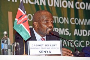 Investment, Trade and Industry Cabinet Secretary Moses Kuria 