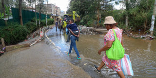 Zambia estate ngong floods rev njoya