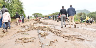 The aftermath of a heavy downpour: Ortum market and several villages in Batei and Weiwei wards in Pokot Central Sub County