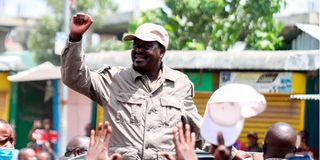 Opposition leader Raila Odinga