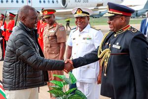 President William Ruto and Inspector General of Police Japhet Koome