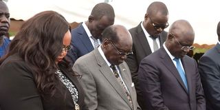 President Salva Kiir's delegation that visited Sawmill Village in Ainabkoi, Uasin Gishu County on April 02, 2023