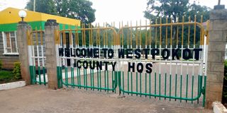 The main entrance to West Pokot county government headquarters in Kapenguria town.