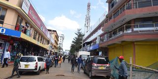 A street in Eldoret town, Uasin Gishu County on April 05, 2023