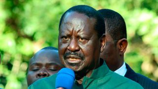 Azimio coalition leader Raila Odinga