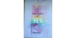 The cover of the book "In Remembrance of Her" by Nyambura Njoroge