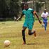 Thika Queens forward Chris Kach (left) vies with Zetech Sparks defender Zipporah Magige