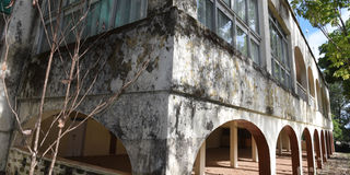 A section of the abandoned Kabarnet Hotel in Kabarnet Town, Baringo County on April 18, 2023