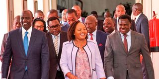 President William Ruto and members of the Council of Governors