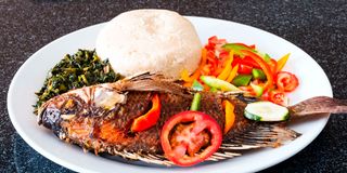 A plate of ugali