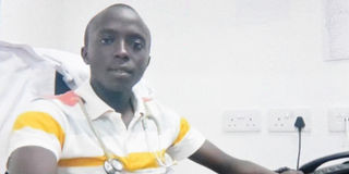 A past photograph of the late Rodgers Kipruto, 28, who was a nursing student at a Laurea University, Tikkurila Campus