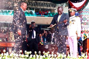 William Ruto and Uhuru Kenyatta.