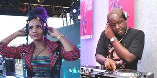 Kenyan DJs Pierra Makena and Joe Mfalme.