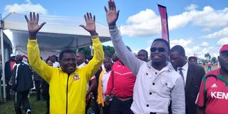 Ababu Namwamba and Muthomi Njuki