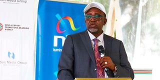ture Cabinet Secretary Mithika Linturi during Kenya Meat Expo 2023 at Kenya International Convention Centre 