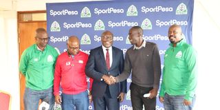 AFC Leopards and Gor Mahia officials