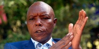 Former Mungiki leader Maina Njenga. 