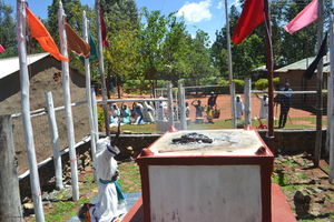 Followers of Jehovah Wanyonyi performing rituals and worship at the altar of burnt sacrifice at The Lost Israelites Church