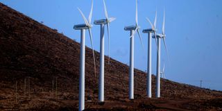 The Turbines of the 310MW Lake Turkana Wind Power project in Laisamis Constituency, Marsabit County