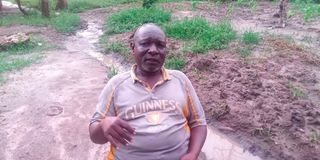 Mr Titus Ngonyo, the father to General Service Unit officer Isaac Ngala who joined Pastor Paul Mackenzie