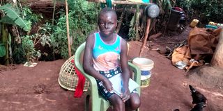 Roseline Nakchumicha, 16, a 2007/2008 post election violence victim at her parents' hime in Bikeke village, Kiminini 