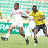 Ulinzi Stars defender Salim Swaleh (left) vies with Tusker midfielder Michael Oduor 