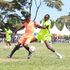 Segera FC’s Kelvin Kagiri (left) vies with Bridge Commandos' Isaac Ngigi 