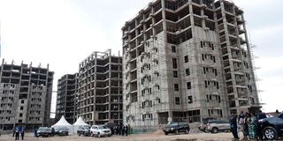 An ongoing affordable and social housing project at the former Metrological site in South B, Nairobi