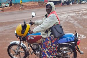 Ms Anna Nyaboke waits for customers in Kisii town