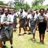 Parents picking up their children at Mukumu Girls High School in Kakamega
