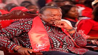 Jubilee Party Leader and former President Uhuru Kenyatta 