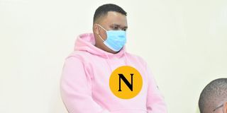 Michael Macharia Njiiri alias DJ Brownskin at the Makadara Law Courts.