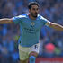 Manchester City's German midfielder Ilkay Gundogan celebrates