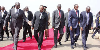 President William Ruto welcomes Somalia President Hassan Sheikh Mohamud 