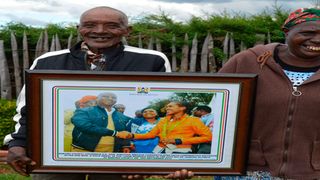 Faith Kipyegon's father Samuel Kipyegon Koech and her mother Jane Chepkosgei 