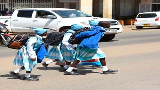 Students in Eldoret town, Uasin Gishu County