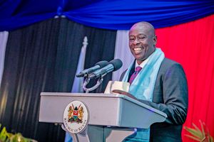 Deputy President Rigathi Gachagua during a reception for delegates at the Second Session of the UN-Habitat Assembly