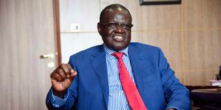 Former Meru Governor Kiraitu Murungi.