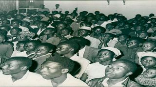 Christmas celebrations at the Bahati Social Hall, Nairobi in 1969.