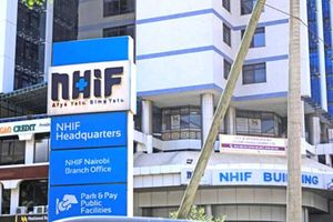 The National Health Insurance Fund building in Nairobi in February last year. 