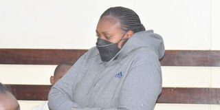 Margaret Warigia at the Makadara Law Courts. 