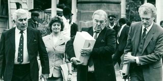 Ms Julie Ward’s father, Mr John Ward with his lawyer, Mr Byron Georgiadis
